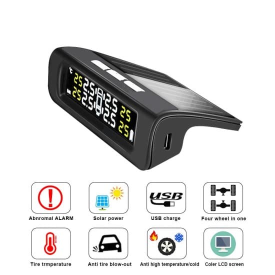 TPMS – Senzor tlaku a teploty pneumatík pre vozidlá so solárnym ...